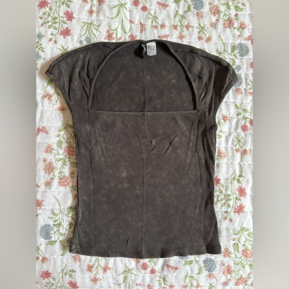 Women's Black Cap Sleeve Top